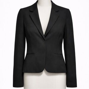 Classic Black Women's Blazer in Stretch Ponte